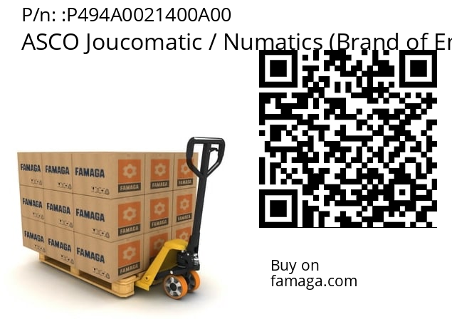   ASCO Joucomatic / Numatics (Brand of Emerson) P494A0021400A00