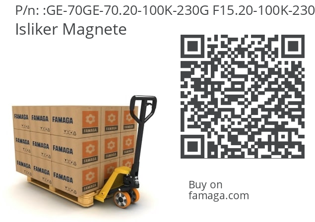   Isliker Magnete GE-70GE-70.20-100K-230G F15.20-100K-230GF15