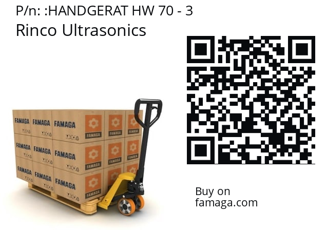   Rinco Ultrasonics HANDGERAT HW 70 - 3
