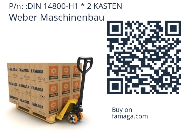   Weber Maschinenbau DIN 14800-H1 * 2 KASTEN