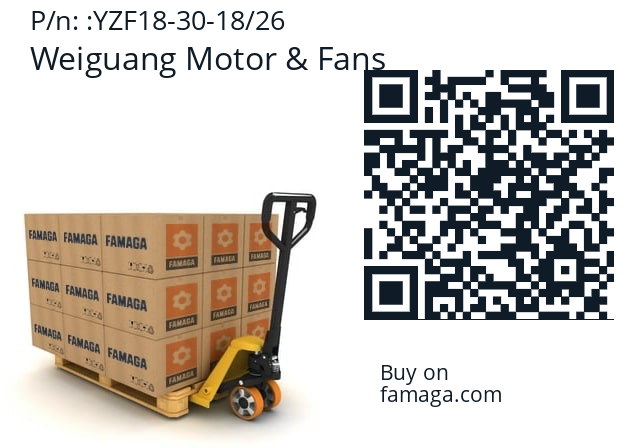   Weiguang Motor & Fans YZF18-30-18/26